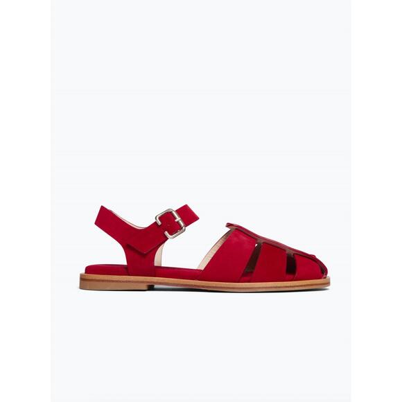 FREDA SALVADOR Shoes - NEW FREDA SALVADOR women's sera fisherman sandal in crimson suede